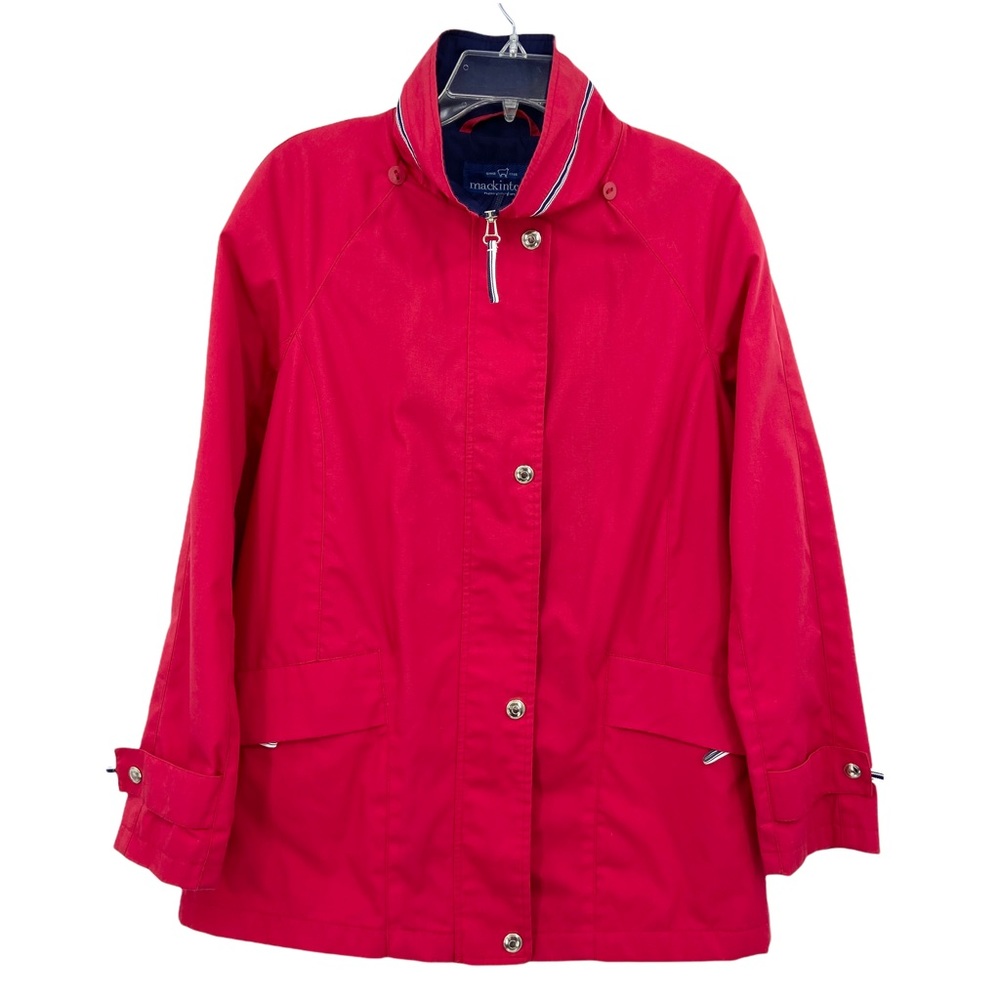 MACKINTOSH NEW ENGLAND Red Windbreaker Jacket, Full Zip